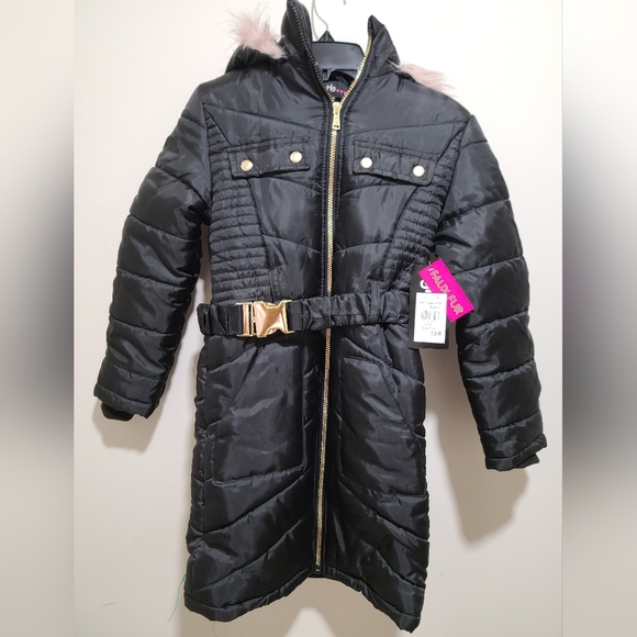 Other - Faux Fur Black Kids Jacket